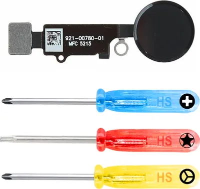 Image de Bouton d'accueil MMOBIEL pour iPhone SE 2020 / 8 Plus / 8 / 7 Plus / 7 (NOIR)