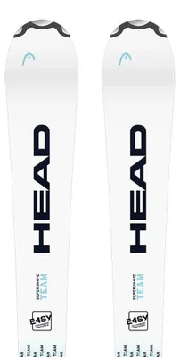 Zdjęcie produktu dla Zestaw dla młodych narciarzy alpejskich Head Supershape Team Easy Jrs+jrs, rozmiar 7.5, przeznaczony dla dzieci. Przezroczysty. Rozmiar 157