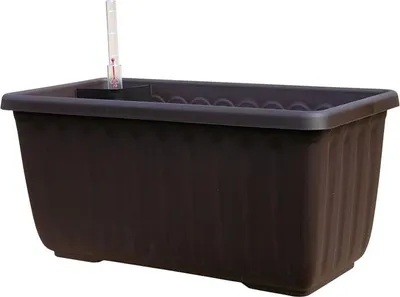 Produktbild von Plastia | Pflanzkübel Siesta Lux 7L - Braun - Selbstbewässernd - Ideal für Pflanzenpflege