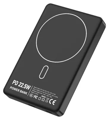 Produktbild von Zimilo Powerbank Externe Batterie mit USB-C Schnellladefunktion, Zusatzakku mit LED-Digitalanzeige, Tragbares Ladegerät für Smartphones, Schwarz
