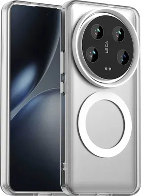 Produktbild von Magnetisch Hülle für Xiaomi 14 Ultra, Schlank Durchscheinend Matt Stoßfest Handyhülle Weiß