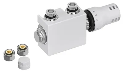 Produktbild von Sturotec Anschlussset Multiblock für Mittelanschluss 5 cm inkl. Thermostatkopf