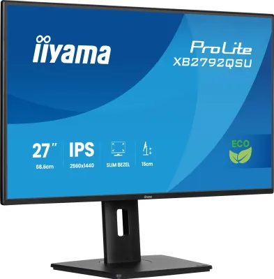 Produktbild von iiyama ProLite XB2792QSU-B1 Computerbildschirm 68,6 cm (27") 2560 x 1440 Pixel Quad HD LED Schwarz