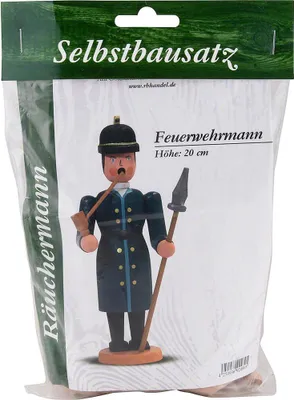 Produktbild von Bastelset Feuerwehrmann (20cm) Räuchermann von Erzgebirge-Palast