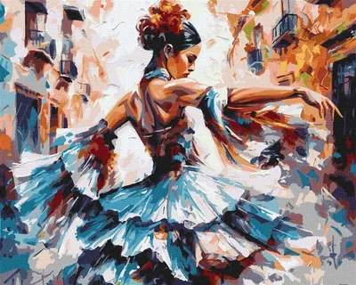 Immagine prodotto di Dipingere con i numeri - Dama che balla 40x50 cm - Ideyka