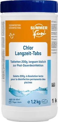 Produktbild von Summer Fun Chlor Langzeit-Tabs 200 g - 1,2 kg