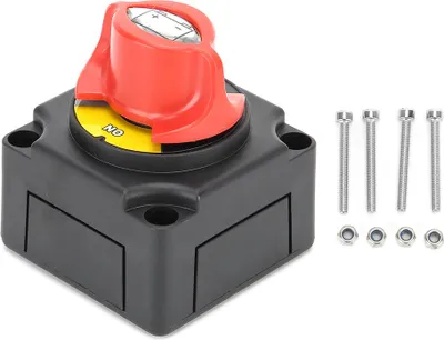 Obrázek produktu pro 12V, 300A, vypínač pro odpojení baterie, spínač ON/OFF, vysoký proud, pro automobily, karavany, lodě a jachty