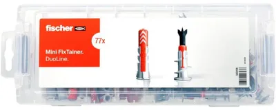 Produktbild von Mini FixTainer DuoLine (hellgrau/rot, 77-teilig)