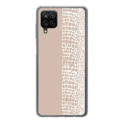 Produktbild von MuchoWow® Handyhülle Schutzhülle Hülle für Samsung Galaxy A12 Schlange - Design - Rosa Silikon Softcase Handy Hülle - Bild