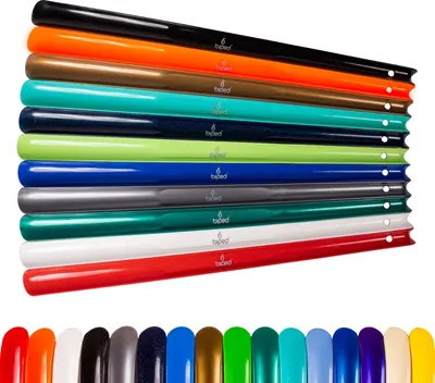 Produktbild von biped Schuhanzieher aus Kunststoff 65cm mit Haken z1556(metallic-anthrazit)