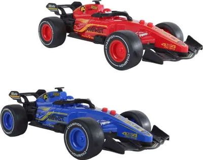 Produktbild von 2-teiliger Formel-Rennwagen-Reiber mit Licht und Sound, 19 cm