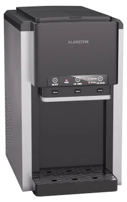 Zdjęcie produktu dla Kostkarka do lodu Klarstein ArcticBlend 3w1 - 20 kg/24 h, lód gałkowy i kruszony, dozownik wody, 6-litrowy zbiornik na wodę, stal nierdzewna, kostkarka do lodu, kostkarka do lodu, czarny