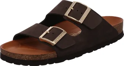 Produktbild von Rohde Damen Pantolette Leder zwei Riemen Schnalle Alba 5650, Größe:39 EU, Farbe:Braun