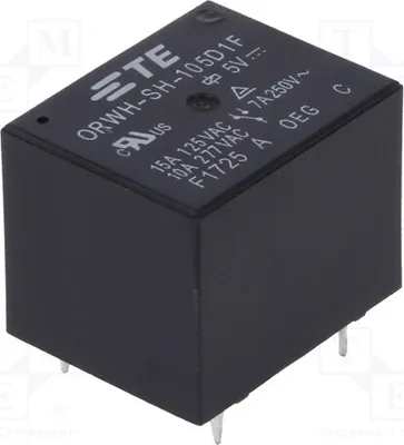 Produktbild von 1x Relais: elektromagnetisch 10A/277VAC  USpule : 5VDC  10A 1-1721150-0 Elektromag