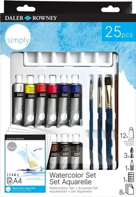 Zdjęcie produktu dla Daler Rowney Simply Zestaw farlowych 12 x 12 ml 25 szt.