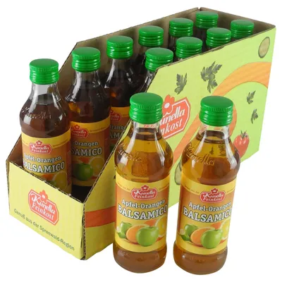 Produktbild von Apfel-Orangen Balsamico von Kunella Feinkost - 12er Pack (12 Flaschen à 100 ml)