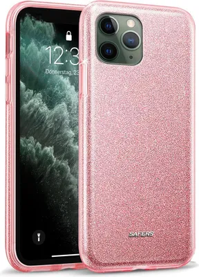 Immagine prodotto di Custodia del telefono cellulare per Apple iPhone 11 Pro caso glitter cover TPU custodia protettiva, oro rosa