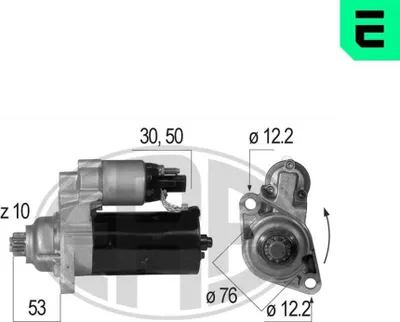 Produktbild von ERA 220548A Starter Anlasser 1,7kW für VW Golf V Schrägheck (1K1) 12V
