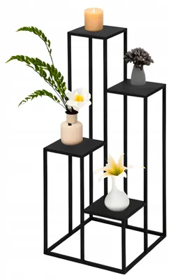 Produktbild von Framado Blumenständer Metall Stehend Quadratisch 4 Ablagen
