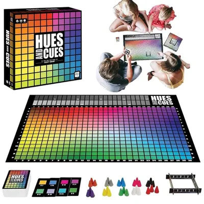 Produktbild von Hues and Cues Brettspiel 480 Farbtöne für 3-10 Personen ab 8 Jahren Kreativspiel
