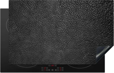 Produktbild von KitchenYeah© Herdabdeckplatte Leder - Braun - Textur - Design - Lederoptik , 85x52cm, Küche Deko, Glaskeramikkochfeld Herdabdeckung, Abdeckplatte fùr Kochfeld