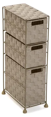 Image de Armoire de rangement avec 3 tiroirs, idéale pour la salle de bain ou la chambre