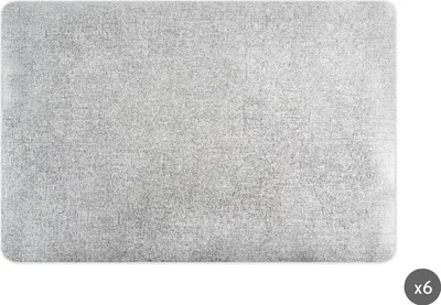 Immagine prodotto di Excelsa Set di 6 tovagliette in plastica platino 45Xh0.1X30 Cm Argento