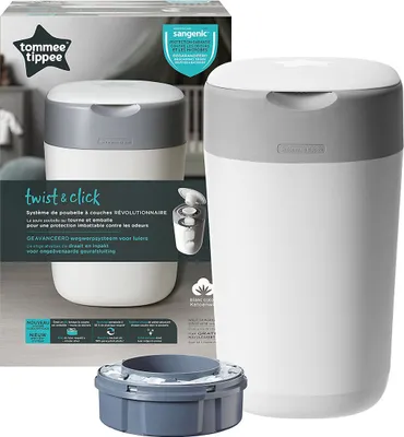 Produktbild von Tommee Tippee Sangenic Twist & Click Papierkorb Weiß  Weiß One Size
