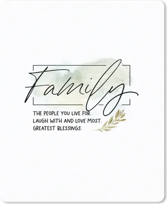 Produktbild von MuchoWow® Mauspad Mousepad Zitate - Familie - Sprichwörter 19x23 cm - Mousepads - Maus Mat - Pad - Mausunterlage - Mauspads - Spielen