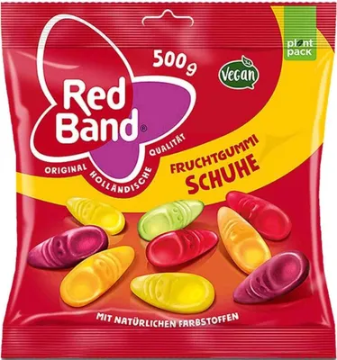 Produktbild von Red Band Fruchtgummi Schuhe 500g