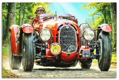Produktbild von ARTland Leinwandbild Alfa Romeo 8C 2300 Monza Größe: 120x80 cm