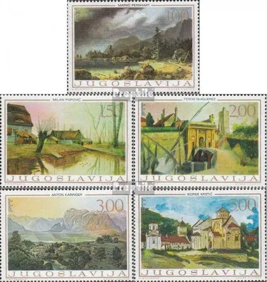 Produktbild von Briefmarken Jugoslawien 1968 Mi 1298-1302 (kompl.Ausg.) postfrisch Jugoslawische Kunst