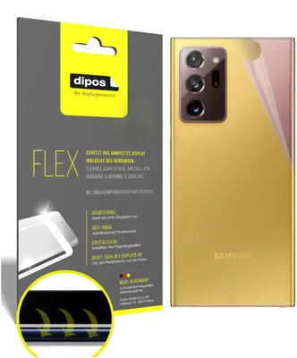 Produktbild von 3x Schutzfolie für Samsung Galaxy Note 20 Ultra 5G Rückseite Folie, 100% Displayabdeckung, dipos Flex
