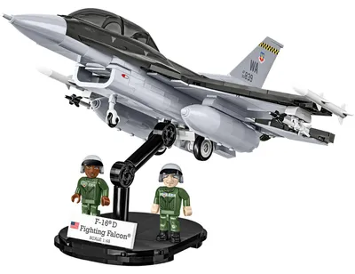Productafbeelding van F-16D Fighting Falcon, modelbouwset van bouwstenen, 436 onderdelen