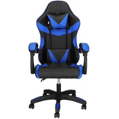 Imagen del producto de Silla de juego - Silla ergonómica para escritorio - Silla para videojuegos - Silla ajustable - Silla gamer - Azul/