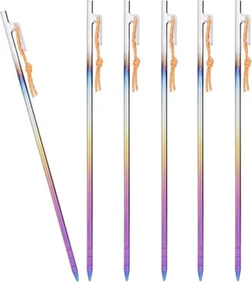Image de Piquets de tente en alliage de titane, 35 cm, lourds