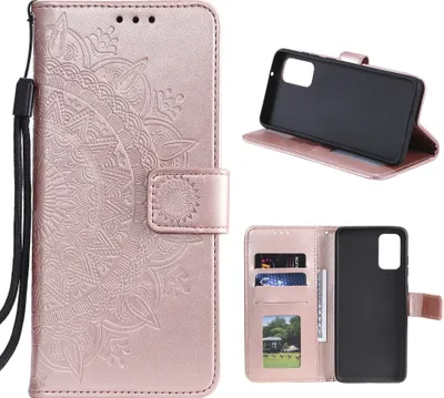 Obrázek produktu pro Pouzdro na mobilní telefon Samsung Galaxy M31s flipové pouzdro ochranný kryt pouzdro mandala rose gold
