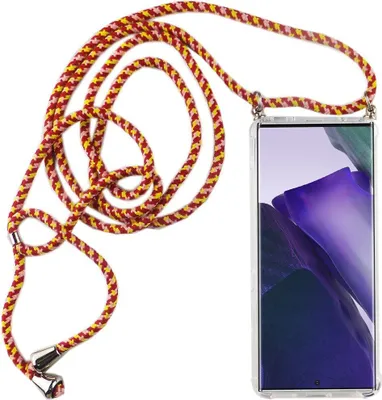 Produktbild von Handykette für Samsung Galaxy Note 20 Ultra - Smartphone Necklace Hülle mit Band - Schnur mit Case zum umhängen in Rot
