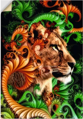 Produktbild von ARTland Wandbild, selbstklebend Im Jungle Größe: 70x100 cm