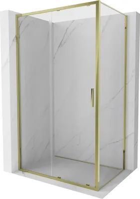 Zdjęcie produktu dla Mexen Exo kabina prysznicowa rozsuwana 170 x 110 cm, transparent, złota - 8151-170-110-50-00