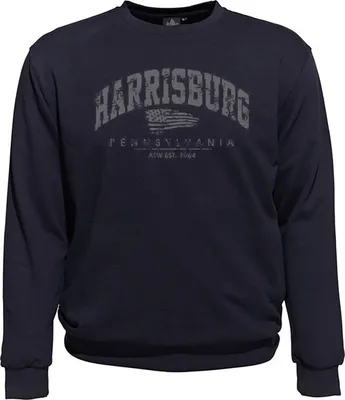 Produktbild von Übergrößen Sweatshirt AHORN SPORTSWEAR Harrisburg Grau Navy 9XL