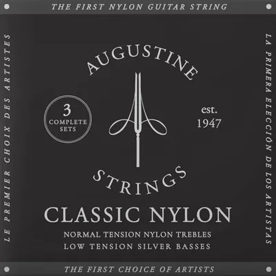 Produktbild von Augustine black - 3-er Pack, low tension