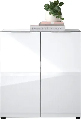 Produktbild von Kommode >Sean< in Weiß, - 90x99x40 cm (BxHxT)