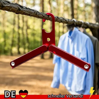Produktbild von Mountainhiker Klappbarer Kleiderbügel aus Aluminiumlegierung für den