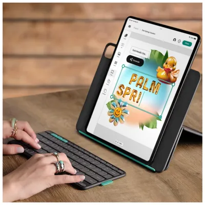 Produktbild von Logitech FLIP FOLIO - GRAPHITE - DEU