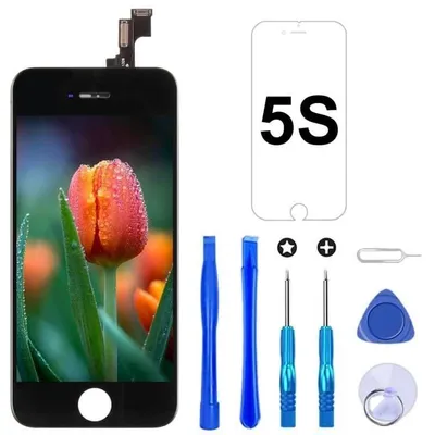 Produktbild von Display für iPhone 5S/SE 2016 Schwarz LCD Bildschirm 4,0" Touch Digitizer