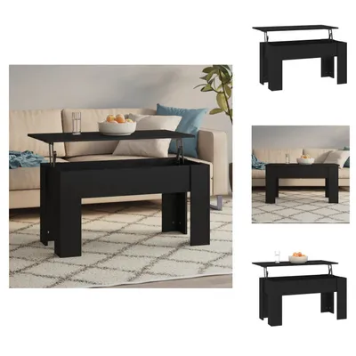 Immagine prodotto di vidaXL Tavolino nero 101x49x52 cm in legno - Tavolini da caffè