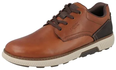 Produktbild von RIEKER Herren Schnürschuhe braun Glattleder Weit - Größe: 45