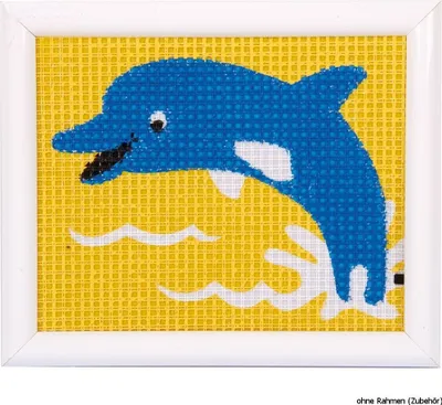 Produktbild von Vervaco Stickpackung "Delphin", Stickbild vorgezeichnet