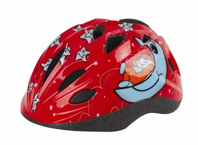 Produktbild von Polisport Fahrradhelm - Kinderhelm SLEEPY BEAR Größe 48 - 52 cm, Farbe: Rot